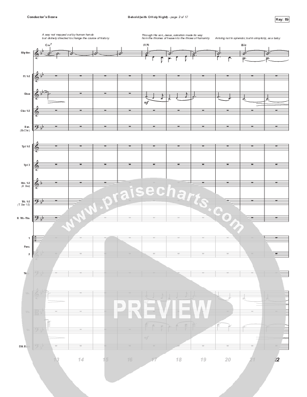 Behold (with O Holy Night) (A Christmas Moment) (Choral/SATB) Orchestration (Travis Cottrell / Debbie Low / Orch. Mason Brown)