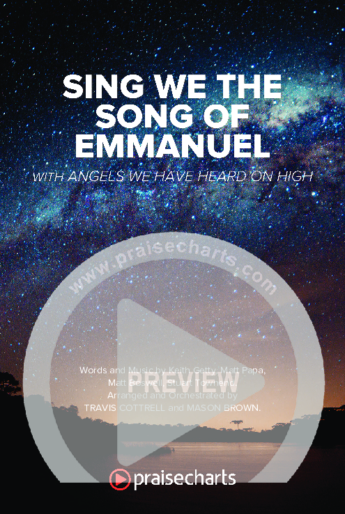 Sing We The Song Of Emmanuel (with Angels We Have Heard) Octavo Cover Sheet (Travis Cottrell / Arr. Travis Cottrell / Orch. Travis Patton)