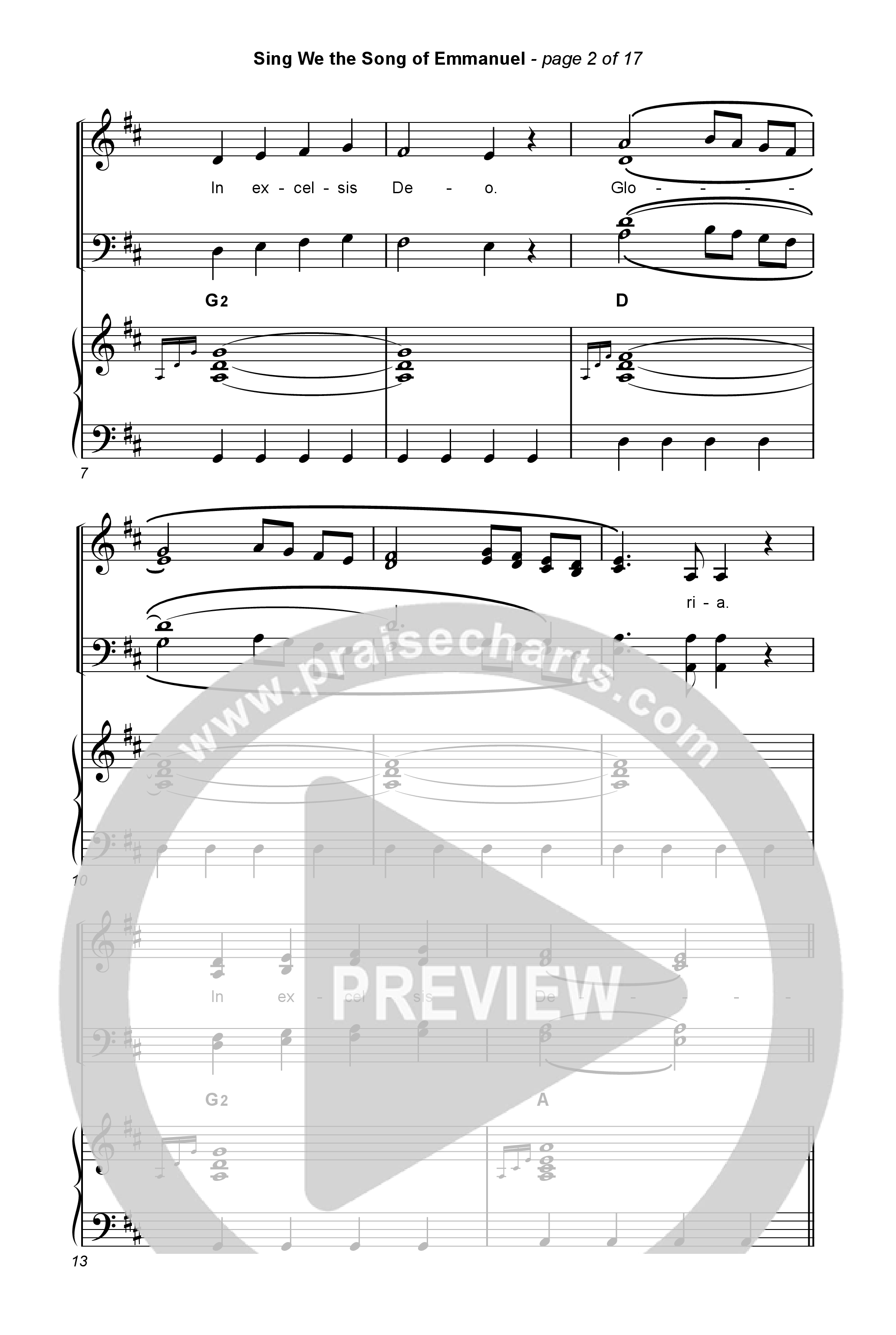 Sing We The Song Of Emmanuel (with Angels We Have Heard) (Choral/SATB) Octavo (SATB & Pno) (Travis Cottrell / Arr. Travis Cottrell / Orch. Travis Patton)