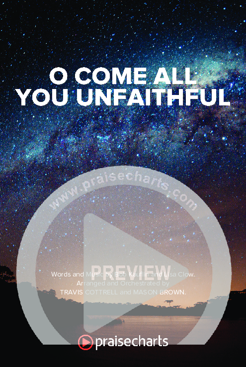 O Come All You Unfaithful Octavo Cover Sheet (Brooke Voland / Arr. Travis Cottrell / Orch. Mason Brown)