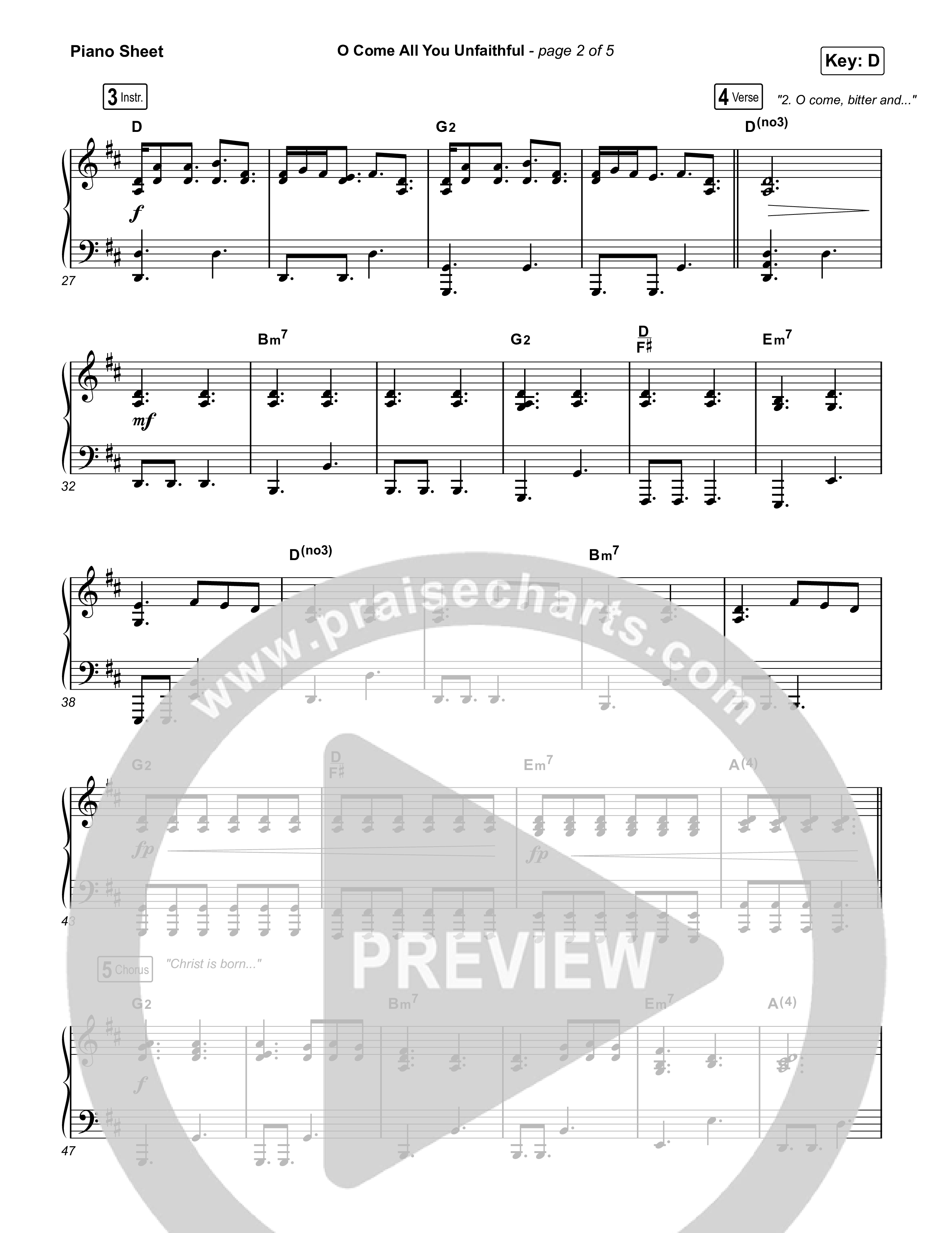 O Come All You Unfaithful (Choral/SATB) Piano Sheet (Brooke Voland / Arr. Travis Cottrell / Orch. Mason Brown)