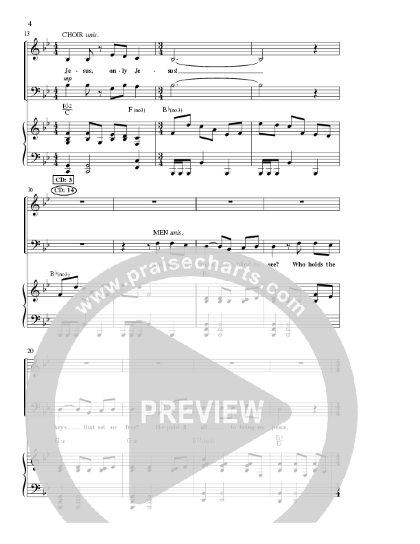 Jesus Only Jesus (Choral Anthem SATB) Anthem (SATB/Piano) (Lillenas Choral / Arr. David Clydesdale)