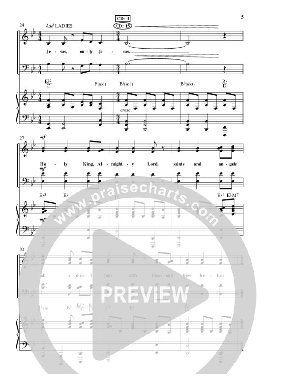 Jesus Only Jesus (Choral Anthem SATB) Anthem (SATB/Piano) (Lillenas Choral / Arr. David Clydesdale)