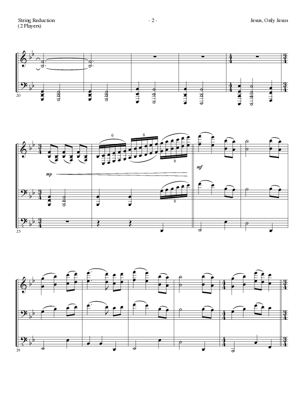 Jesus Only Jesus (Choral Anthem SATB) String Reduction (Lillenas Choral / Arr. David Clydesdale)