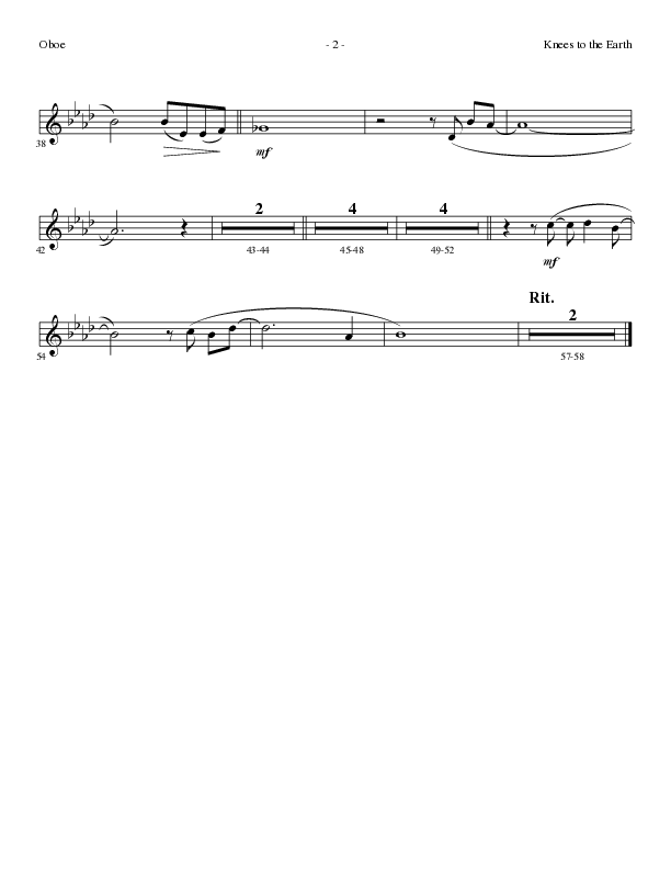 Knees to the Earth with Be Glorified in Me (Choral Anthem SATB) Oboe (Lillenas Choral / Arr. Gary Rhodes)