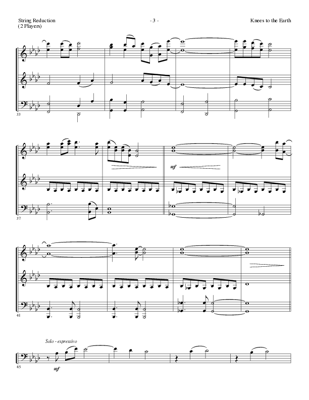 Knees to the Earth with Be Glorified in Me (Choral Anthem SATB) String Reduction (Lillenas Choral / Arr. Gary Rhodes)