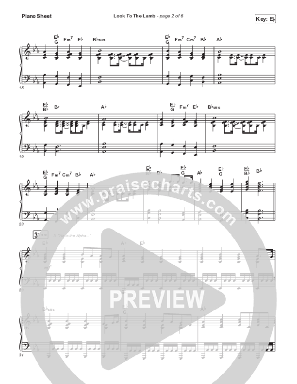 Look To The Lamb (Worship Choir/SAB) Piano Sheet (Bryan & Katie Torwalt / Lindy Cofer / Jesus Culture / Arr. Phil Nitz)