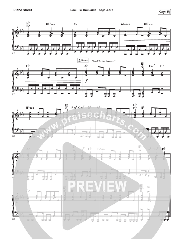 Look To The Lamb (Worship Choir/SAB) Piano Sheet (Bryan & Katie Torwalt / Lindy Cofer / Jesus Culture / Arr. Phil Nitz)