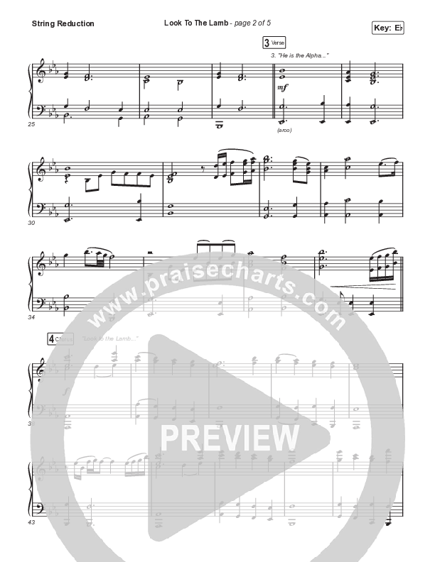 Look To The Lamb (Unison/2-Part) String Reduction (Bryan & Katie Torwalt / Lindy Cofer / Jesus Culture / Arr. Phil Nitz)