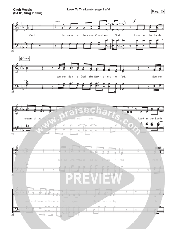 Look To The Lamb (Sing It Now) Choir Sheet (SATB) (Bryan & Katie Torwalt / Lindy Cofer / Jesus Culture / Arr. Phil Nitz)