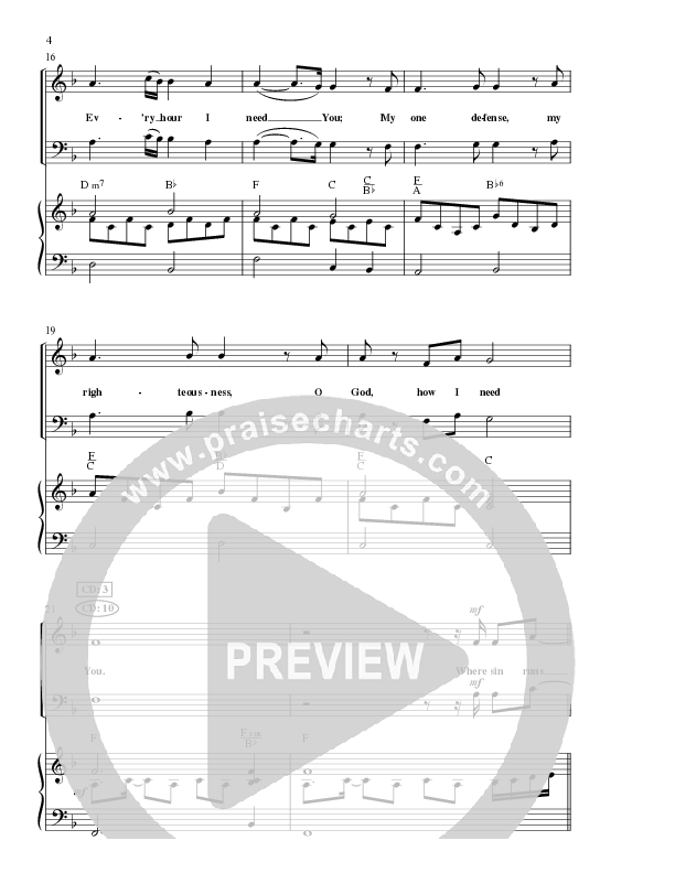 Lord I Need You (Choral Anthem SATB) Anthem (SATB/Piano) (Lillenas Choral / Arr. Dave Williamson)
