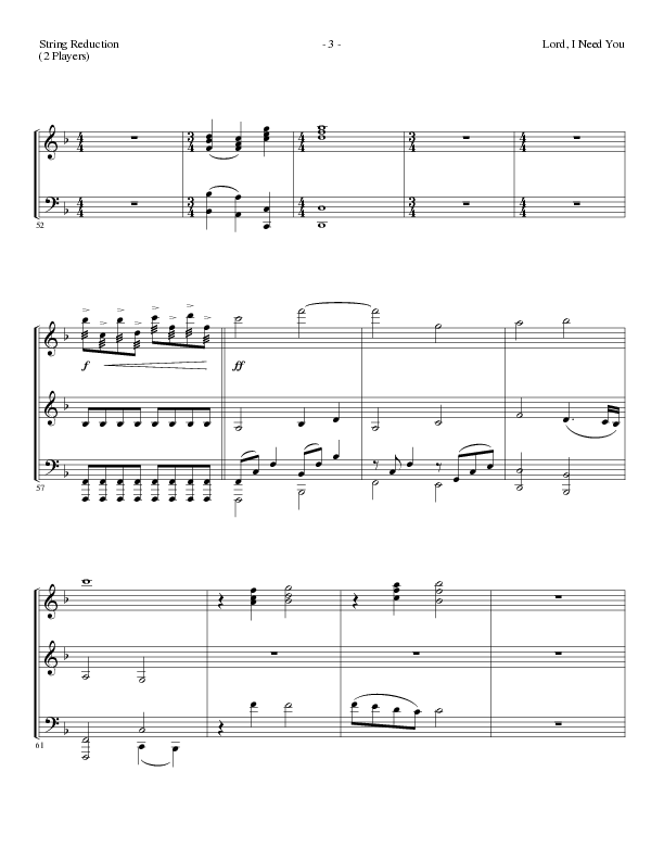 Lord I Need You (Choral Anthem SATB) String Reduction (Lillenas Choral / Arr. Dave Williamson)