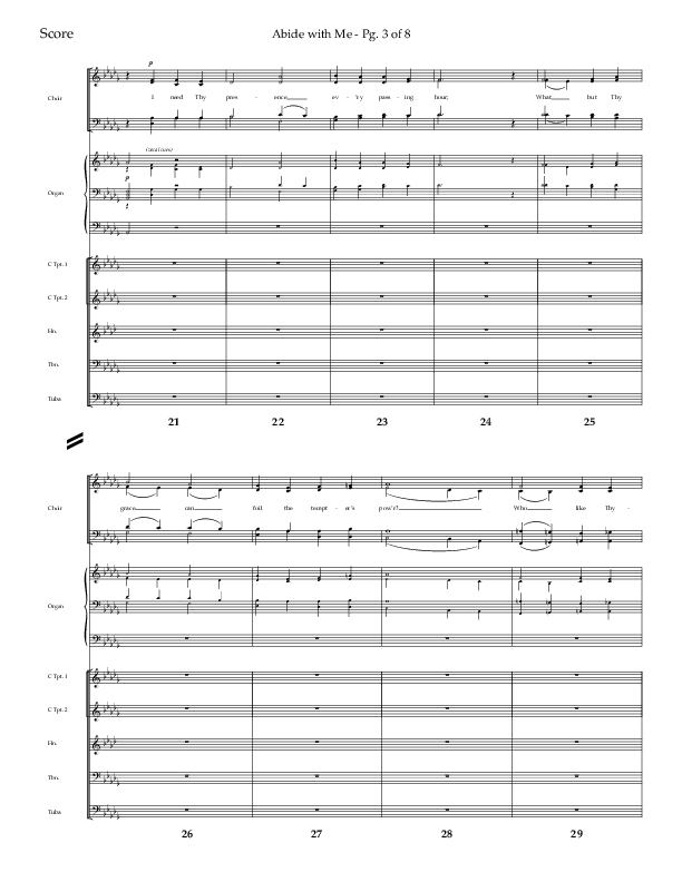 Abide With Me (Choral Anthem SATB) Conductor's Score (Lifeway Choral / Arr. Gary Matthews / Arr. Chris McDonald)