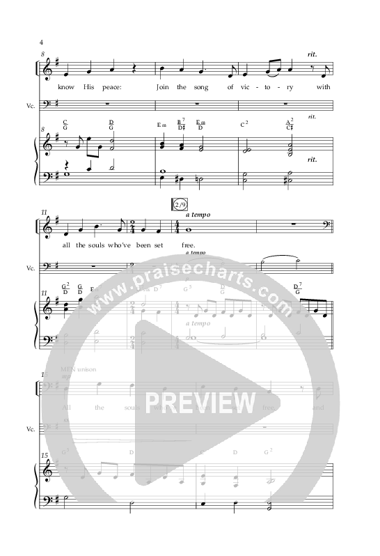 All The Souls Who've Been Set Free (Choral Anthem SATB) Anthem (SATB/Piano) (Lifeway Choral / Arr. Phillip Keveren)