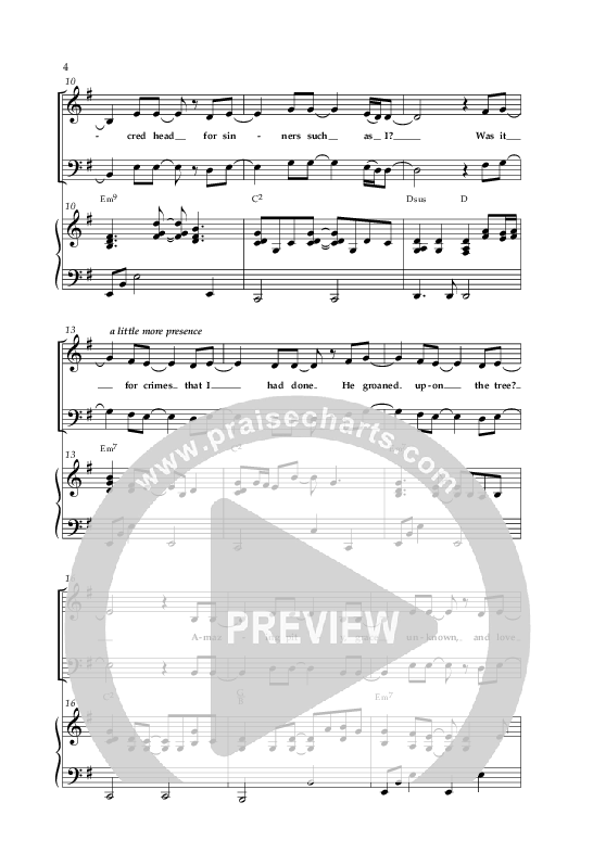 At The Cross (Choral Anthem SATB) Anthem (SATB/Piano) (Lifeway Choral / Arr. Cliff Duren)