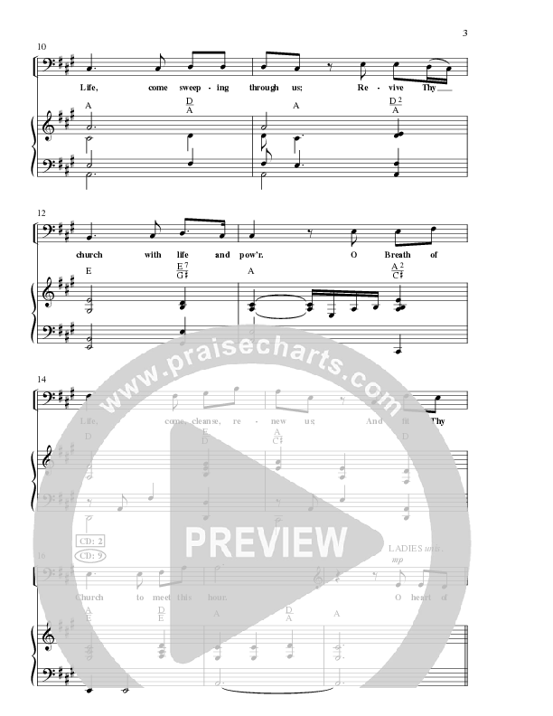 O Breath of Life (Choral Anthem SATB) Anthem (SATB/Piano) (Lillenas Choral / Arr. Russell Mauldin)