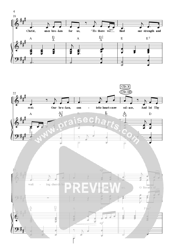 O Breath of Life (Choral Anthem SATB) Anthem (SATB/Piano) (Lillenas Choral / Arr. Russell Mauldin)