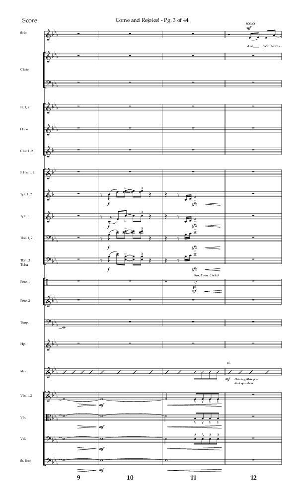 Come And Rejoice (Choral Anthem SATB) Conductor's Score (Lifeway Choral / Arr. John Bolin)