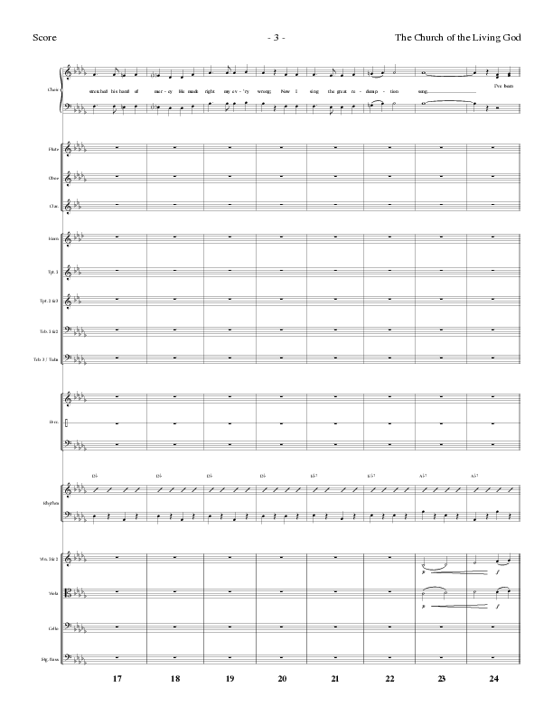 The Church Of The Living God (Choral Anthem SATB) Orchestration (Lillenas Choral / Arr. Steve Mauldin)
