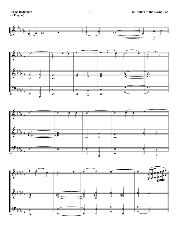 The Church Of The Living God (Choral Anthem SATB) String Reduction (Lillenas Choral / Arr. Steve Mauldin)