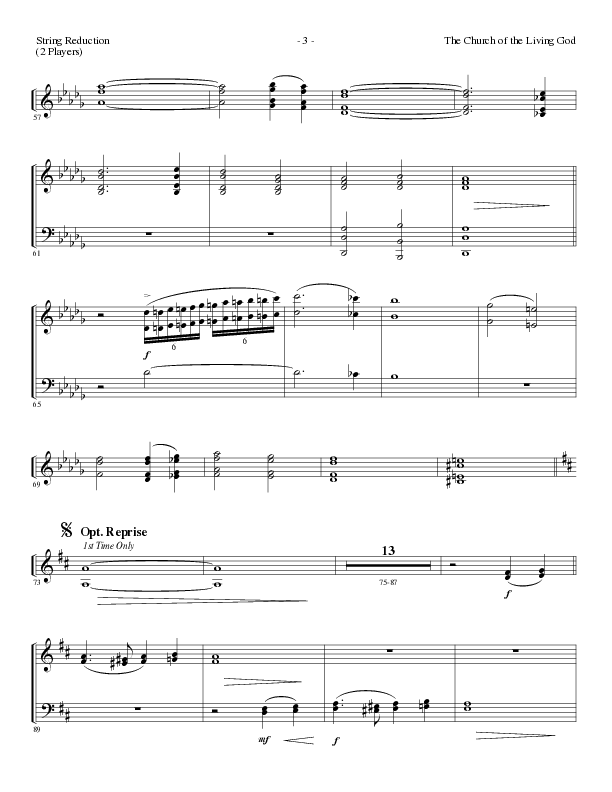 The Church Of The Living God (Choral Anthem SATB) String Reduction (Lillenas Choral / Arr. Steve Mauldin)