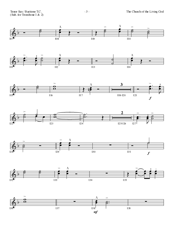 The Church Of The Living God (Choral Anthem SATB) Tenor Sax/Baritone T.C. (Lillenas Choral / Arr. Steve Mauldin)