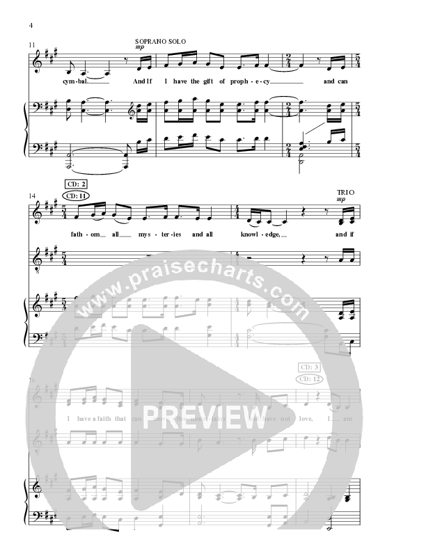 The Greatest of These (Choral Anthem SATB) Anthem (SATB/Piano) (Lillenas Choral / Arr. David Clydesdale)