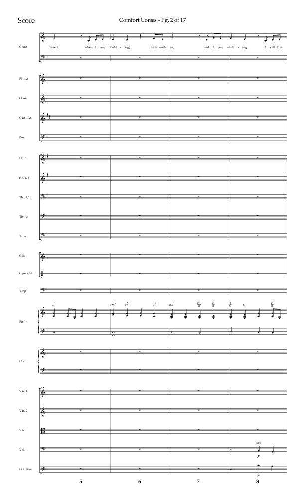 Comfort Comes (Choral Anthem SATB) Conductor's Score (Lifeway Choral / Arr. Robert Sterling)