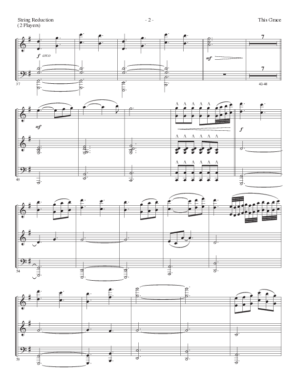 This Grace (Choral Anthem SATB) String Reduction (Lillenas Choral / Arr. Phil Nitz)
