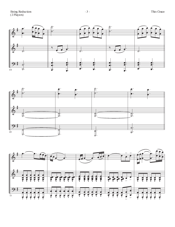 This Grace (Choral Anthem SATB) String Reduction (Lillenas Choral / Arr. Phil Nitz)