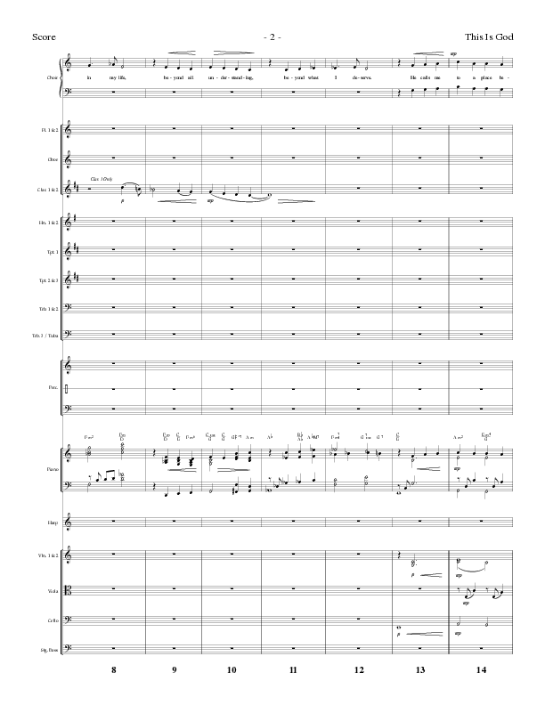 This Is God (Choral Anthem SATB) Orchestration (Lillenas Choral / Arr. Phillip Keveren)