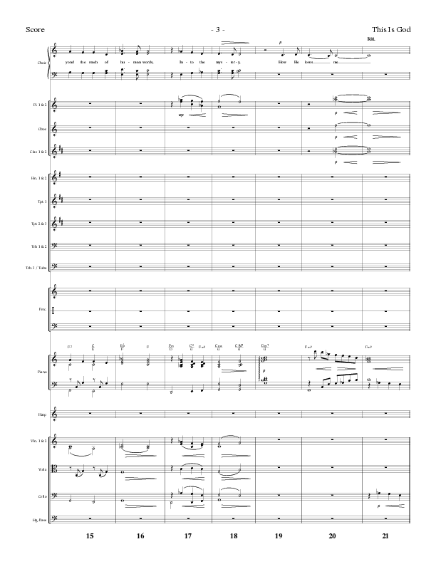 This Is God (Choral Anthem SATB) Orchestration (Lillenas Choral / Arr. Phillip Keveren)