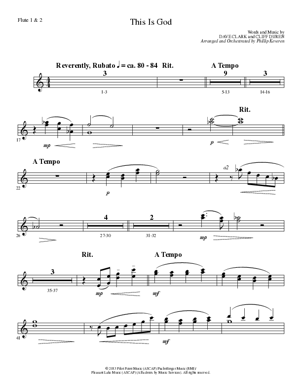 This Is God (Choral Anthem SATB) Flute 1/2 (Lillenas Choral / Arr. Phillip Keveren)