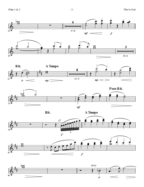 This Is God (Choral Anthem SATB) Flute 1/2 (Lillenas Choral / Arr. Phillip Keveren)