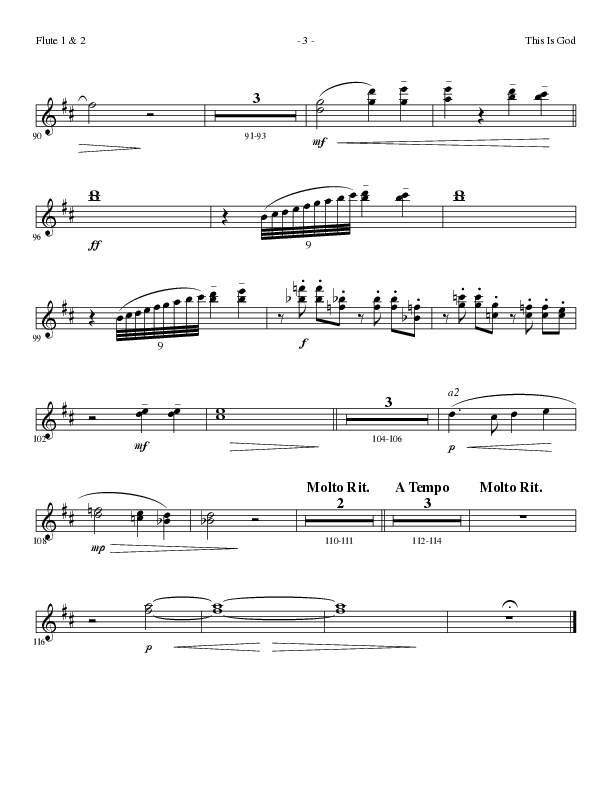 This Is God (Choral Anthem SATB) Flute 1/2 (Lillenas Choral / Arr. Phillip Keveren)