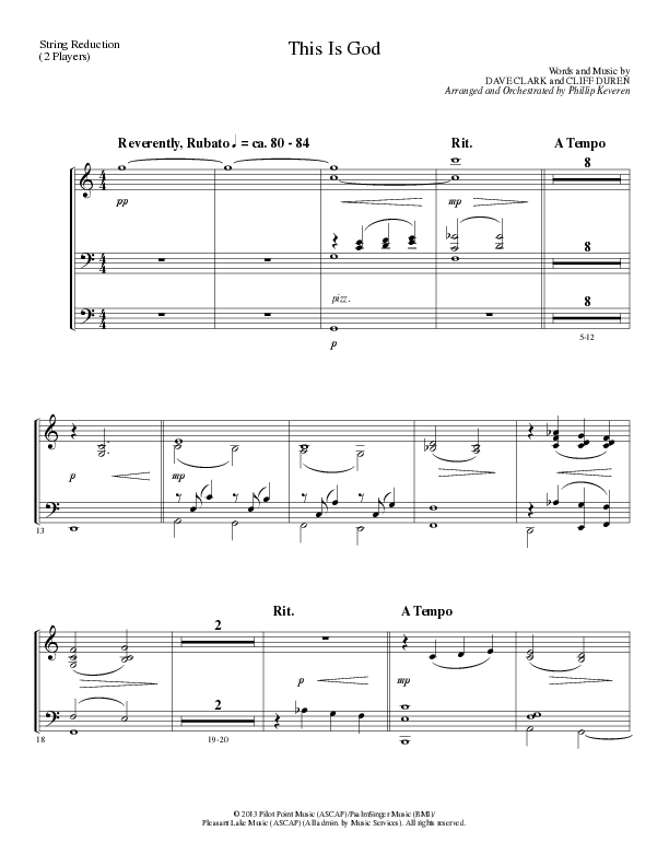This Is God (Choral Anthem SATB) String Reduction (Lillenas Choral / Arr. Phillip Keveren)