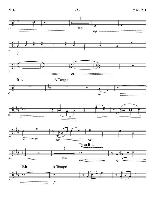 This Is God (Choral Anthem SATB) Viola (Lillenas Choral / Arr. Phillip Keveren)