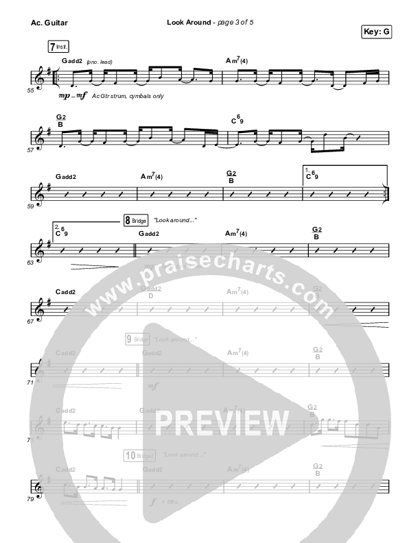 Look Around Acoustic Guitar (Housefires / Cecily)