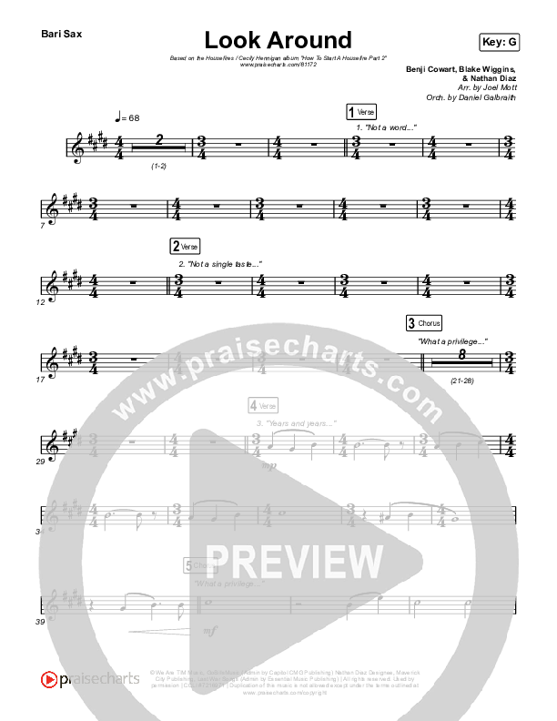 Look Around Bari Sax (Housefires / Cecily)