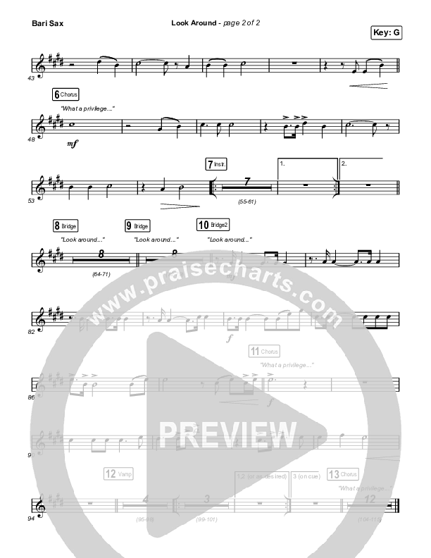 Look Around Bari Sax (Housefires / Cecily)