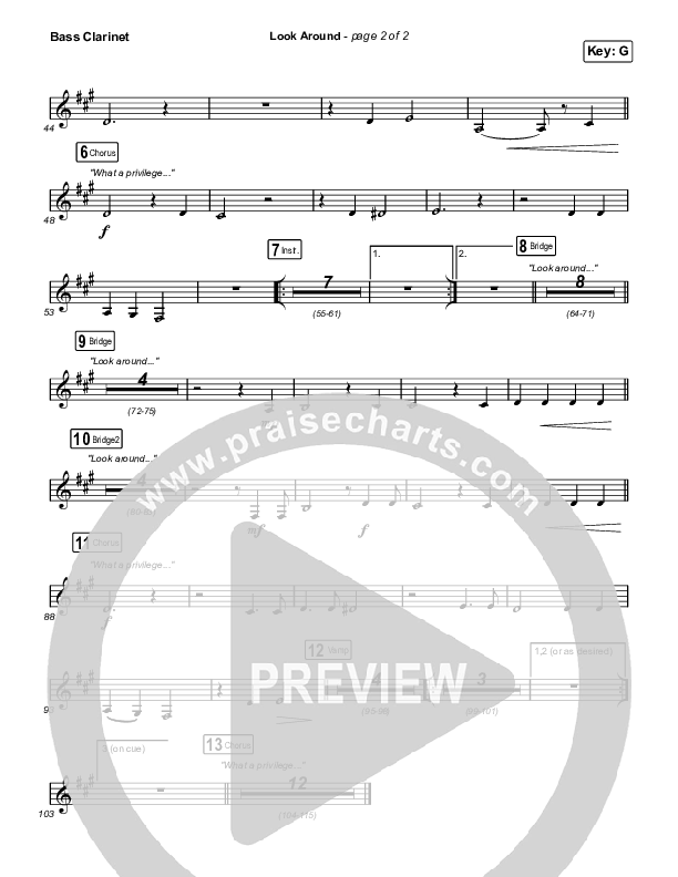 Look Around Bass Clarinet (Housefires / Cecily)