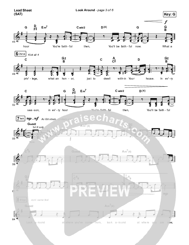 Look Around Lead Sheet (SAT) (Housefires / Cecily)