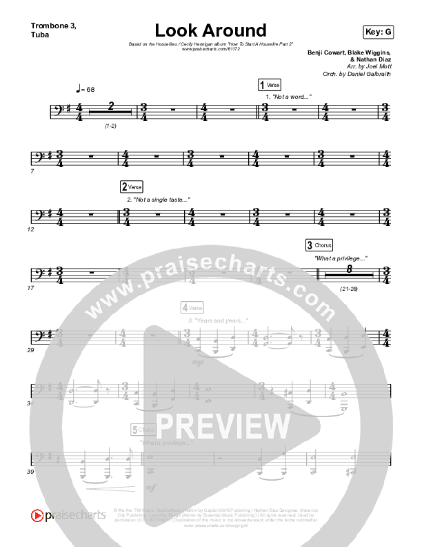 Look Around Trombone 3/Tuba (Housefires / Cecily)