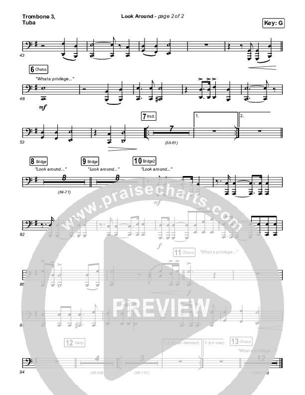 Look Around Trombone 3/Tuba (Housefires / Cecily)