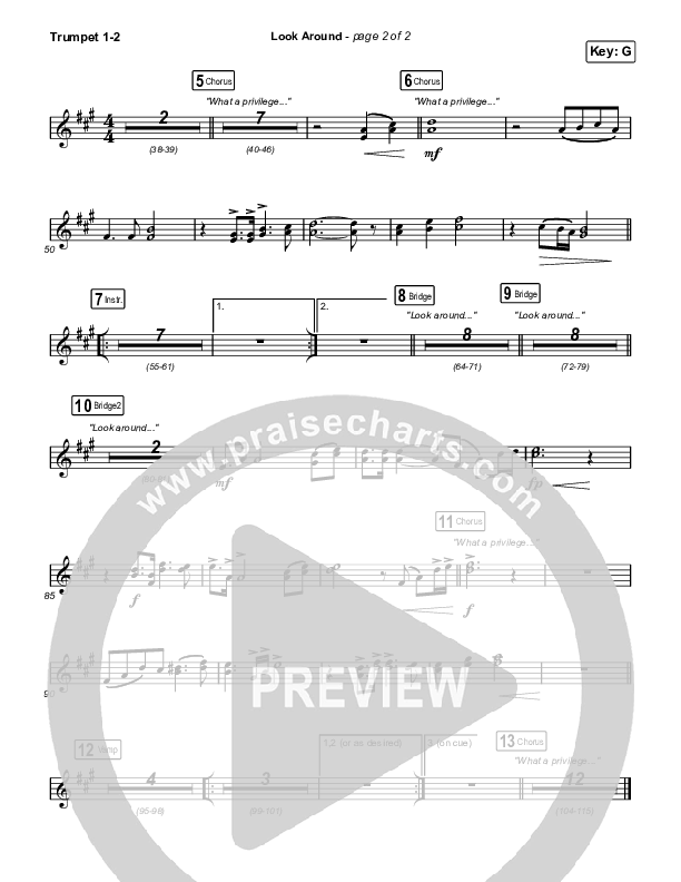 Look Around Trumpet 1,2 (Housefires / Cecily)