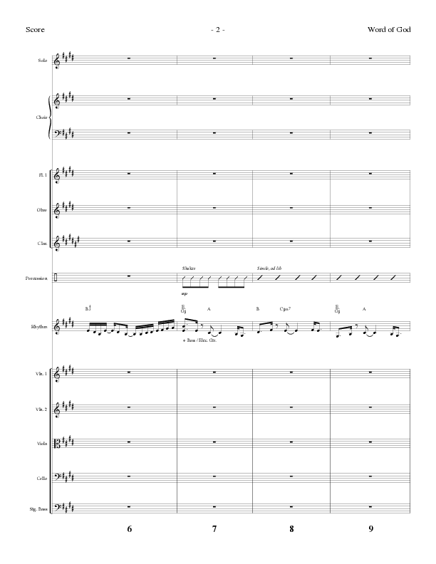 Word of God (Choral Anthem SATB) Conductor's Score (Lillenas Choral / Arr. Geron Davis / Arr. Bradley Knight)