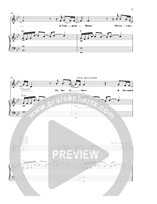 Your Great Name (Choral Anthem SATB) Anthem (SATB/Piano) (Lillenas Choral / Arr. Gary Rhodes)