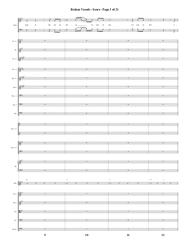 Broken Vessels (Amazing Grace) (Choral Anthem SATB) Conductor's Score (Word Music Choral / Arr. Tim Paul)