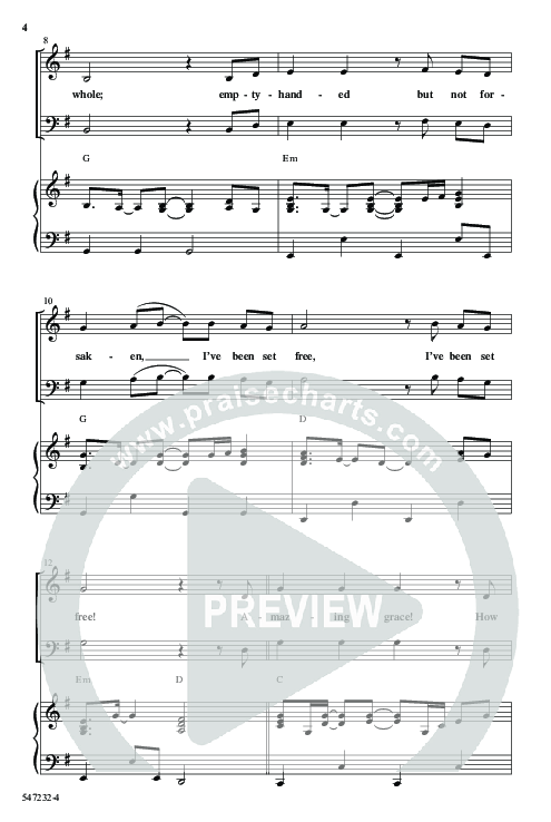 Broken Vessels (Amazing Grace) (Choral Anthem SATB) Anthem (SATB/Piano) (Word Music Choral / Arr. Tim Paul)