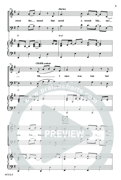 Broken Vessels (Amazing Grace) (Choral Anthem SATB) Anthem (SATB/Piano) (Word Music Choral / Arr. Tim Paul)
